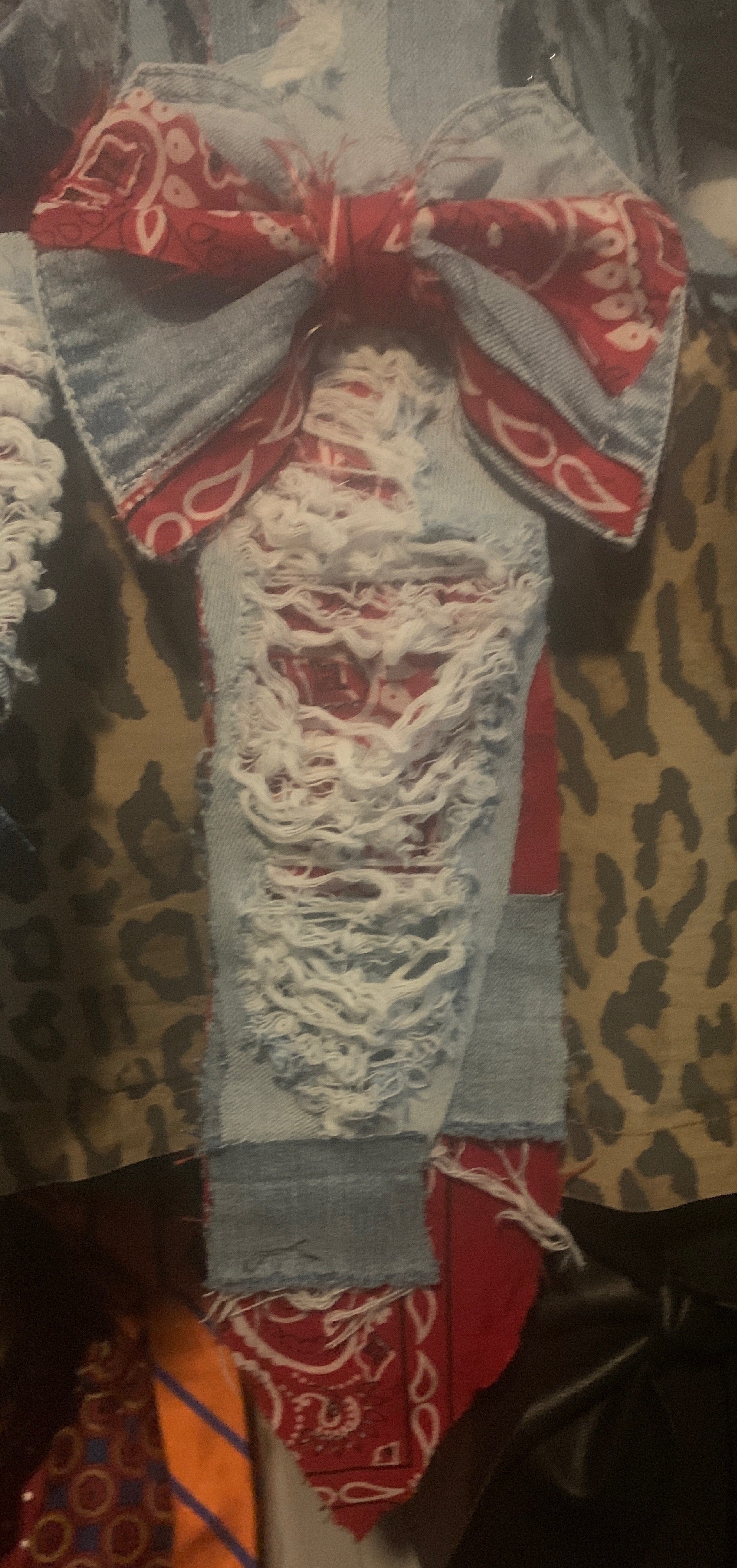 Single Denim Bow
